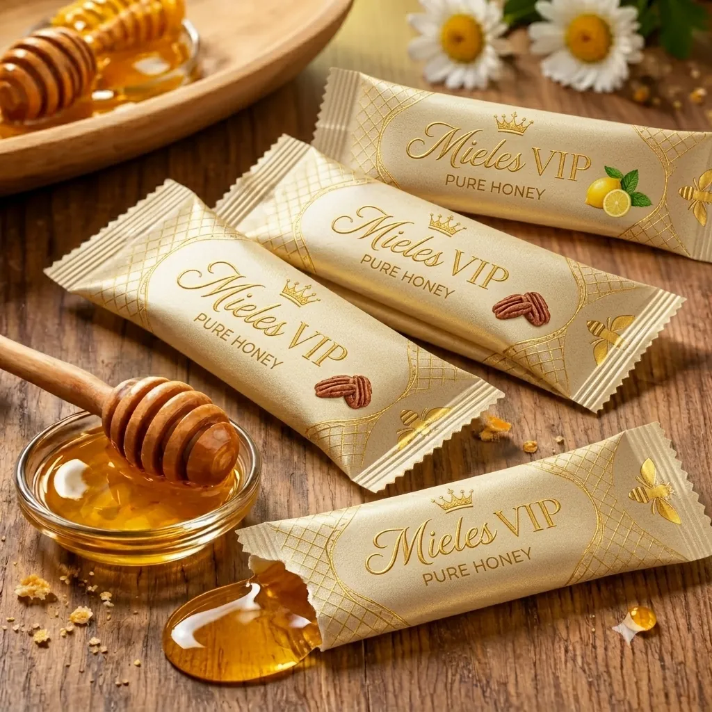 Sobres individuales de miel MIELES VIP
