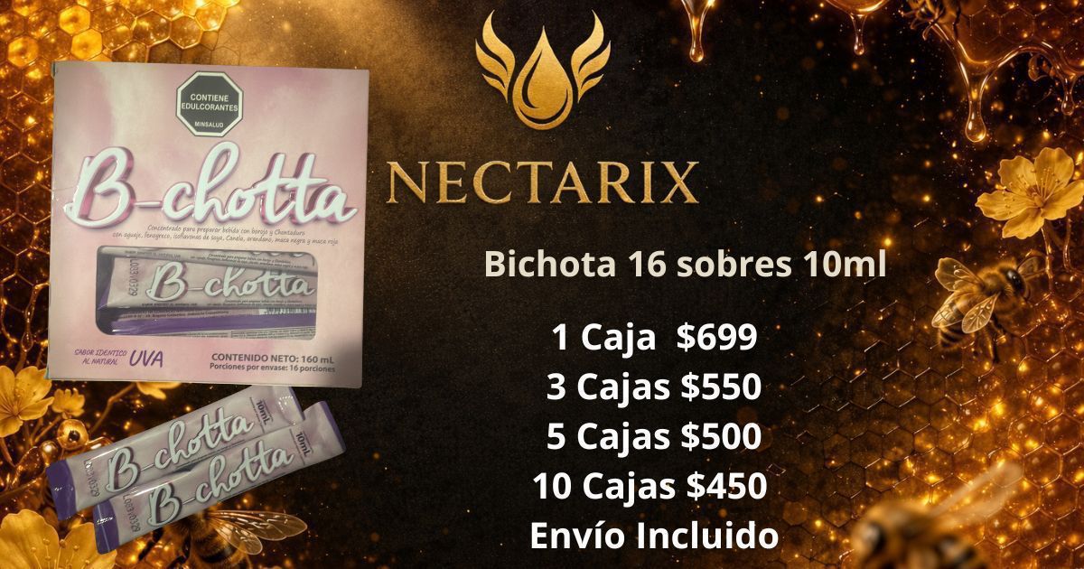 Bichota (B-Chota) 16 sobres de 10ml al mayoreo en México