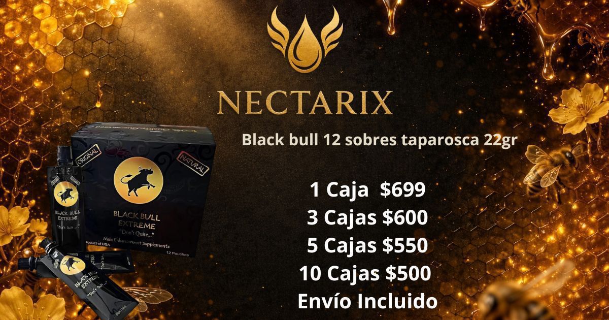 Black Bull 12 sobres de 22gr al mayoreo en México