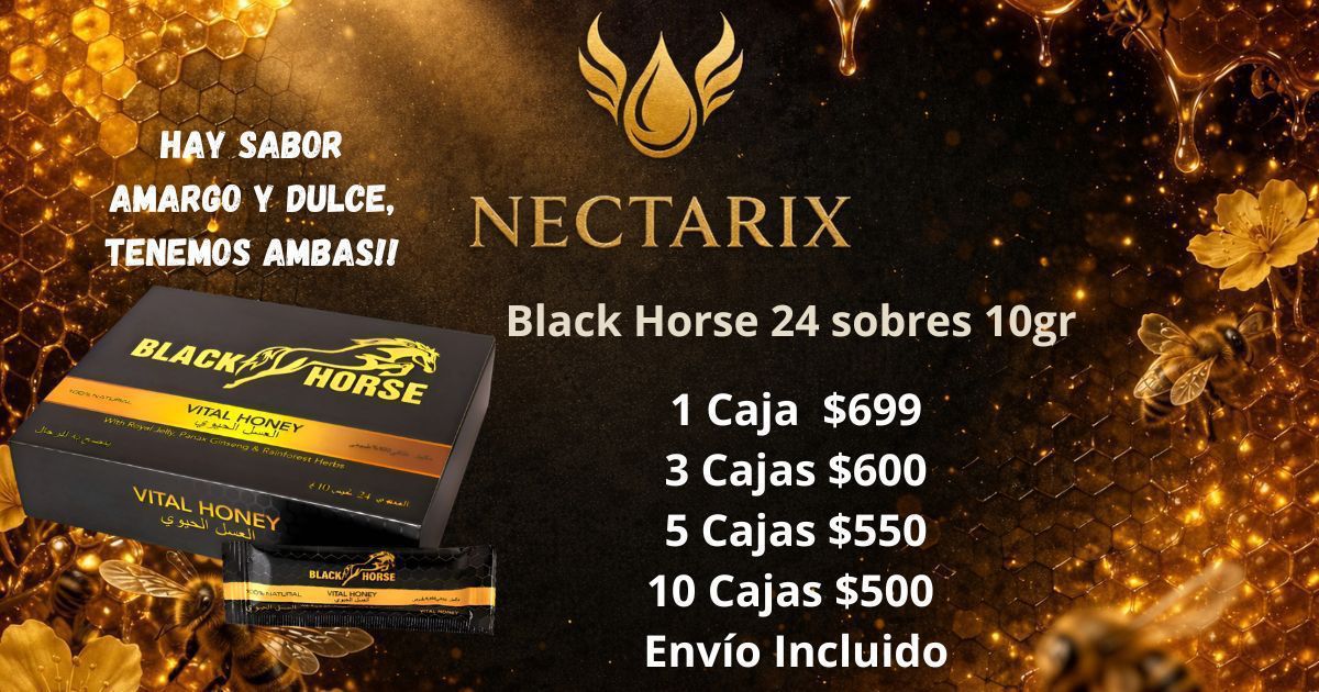 Black Horse 24 sobres de 10gr al mayoreo en México