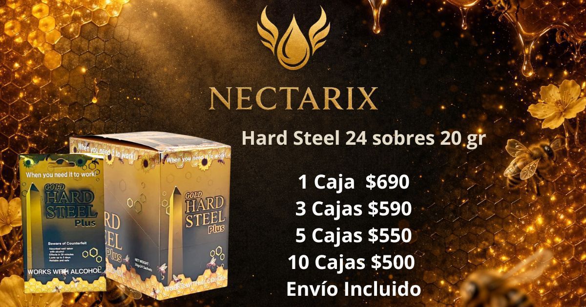 Hard Steel 24 sobres de 20gr al mayoreo en México