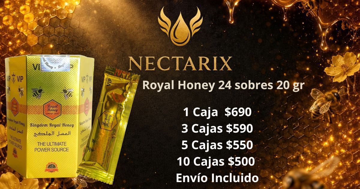Miel Royal 24 sobres de 20gr al mayoreo en México
