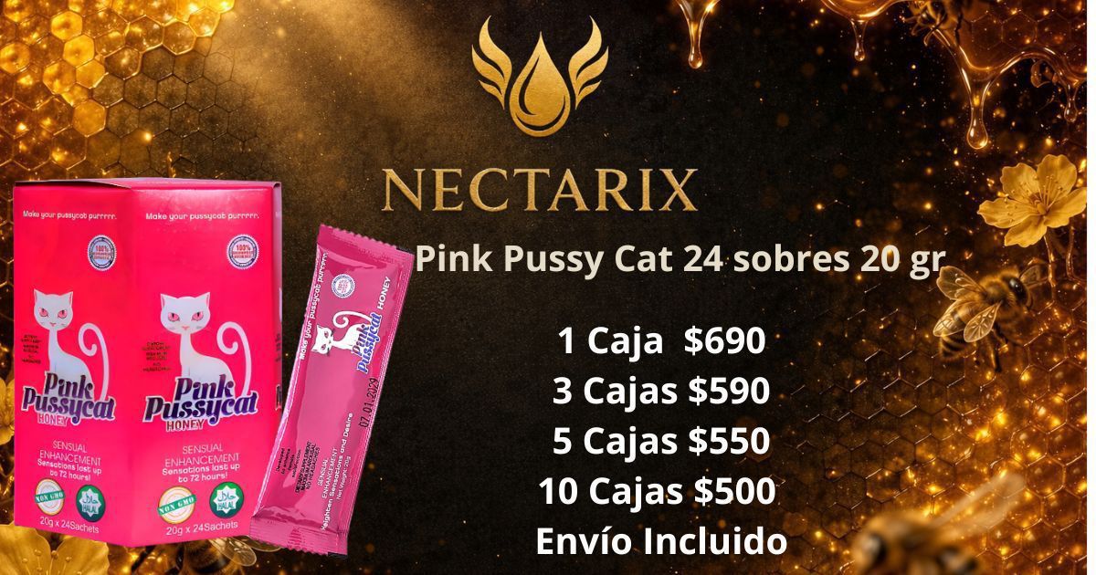 Pink Pussy Cat 24 sobres de 20gr al mayoreo en México