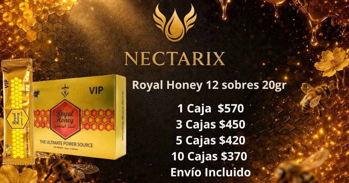 Royal Honey 12 sobres de 20gr al mayoreo en México